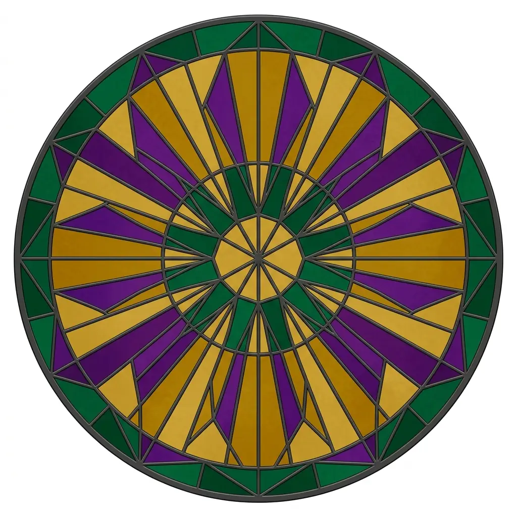 Stained-glass spinning wheel